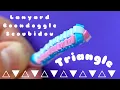 How to make the triangle box stitch for lanyard boondoggle Scoubidou