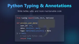 Python Typing Annotations Boost Code Quality Readability