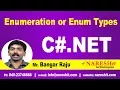 Enumeration or Enum Types in C C NET Tutorial Mr Bangar Raju