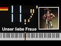 Download Lagu Unser liebe Fraue - Piano tutorial (Landsknecht song)