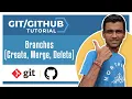 Git Tutorial 6 Branches Create Merge Delete a branch