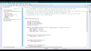Java Encapsulation