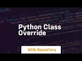 python class override