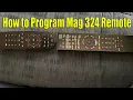 How to program Mag 324 W2 remote