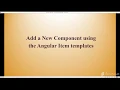 Add a new Component using Angular Template