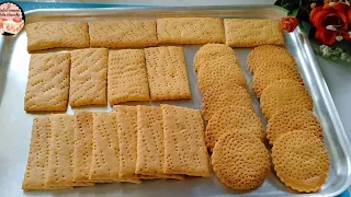 بسكوت الشاي الاصلي بدون بيض ولا زبده ولا لبن ولا سمنه مقرمش وخفيف وطريقته سهله ومكوناتها اقتصاديه 