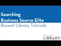 Business Source Elite Tutorial