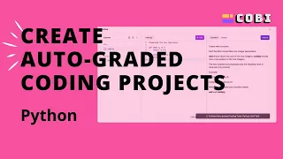 Create Auto-graded coding tasks Python for your students