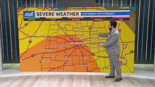Turning stormy snowy and windy tonight into Monday