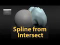 How to create spline from the intersection between 2 geometry objects in 3dsMax