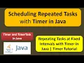 Scheduling Repeated Tasks with Timer in Java Timer and TimerTask in Java