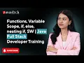 Functions Variable Scope if else nesting if SW Java Full Stack Developer Training ZaranTech