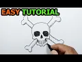 How to draw a skull and crossbones Drawing Ideas For Beginners