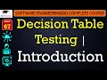 L67 Decision Table Testing Introduction Software Engineering Lectures Course in Hindi