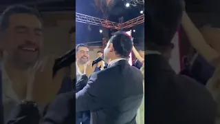 فيديو هيرجعك لذكريات وسنين عدت مصطفى قمر يغني مع هاني سلامة أصحاب أنا وأنت ولا في حفل زفاف ابنه 