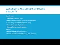 003 Code Security Acquired Software and Package Monitoring