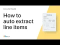 Automatically Extract Invoice Line Items
