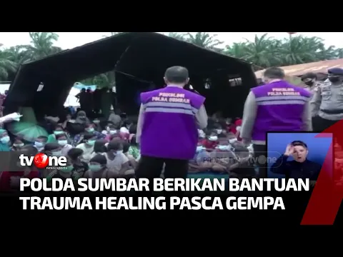 Polda Sumbar Berikan Bantuan Trauma Healing Pasca Gempa 6,1 M di Pasaman Barat