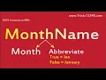 Date Functions MonthName Function In VBA Macros VBA Basics MonthName with Abbrevation