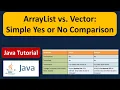 ArrayList vs Vector Simple Yes or No Comparison Java Collection Framework
