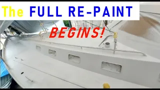 The RE-PAINT WORK STARTS! Ep.187 Building my steel sailing yacht