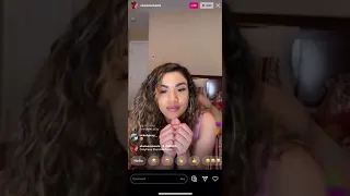 sheismichaela shows her arch on ig live