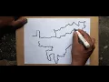 Easy way to draw India s Seven Sisters States