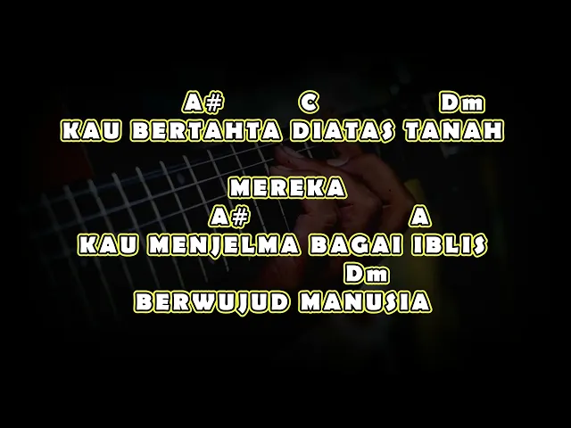 Download MP3 KUNCI gitar dan LIRIK Bertahta diatas tanah mereka