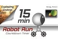 15 min racing robot countdown timer with exploding ending