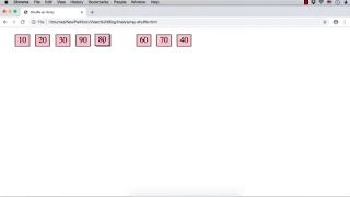 JavaScript Shuffle Array Items using Fisher Yates Method