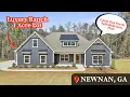 Living In Newnan GA New Construction Ranch Home Tour Harris F Plan Atlanta New Homes
