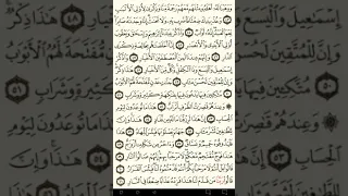 ماهر المعيقلي سورة ص مكتوبة صفحة 456 مصحف المدينة المنورة جودة عالية 