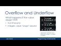 Overflow and Underflow in C Tutorial