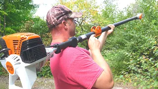 Stihl HT 131 Pole Pruner Chainsaw Review Real Life Demo