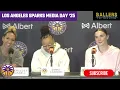 Emma Cannon Masha Kliundikova Mercedes Russell LA Sparks Media Day Interview May 13 2025