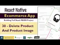Delete Product And Image API React Native Ecommerce App Mern Stack Project Mern App