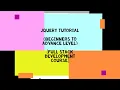 JQUERY Animations Tutorial - Zero to Hero Complete Course