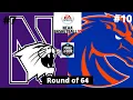 #7 Northwestern vs #10 Boise State - NCAA Basketball 10 Simulation!