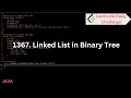 1367 Linked List in Binary Tree Leetcode Daily Problem Java WE - CODE