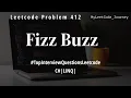 Fizz Buzz Leetcode 412 C LINQ
