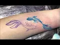 Favvosee pisces tattoo Real time tattooing