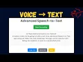 Build Voice Recognition in JavaScript Live Transcription Demo