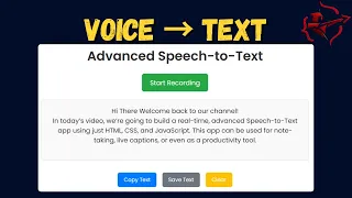 Build Voice Recognition in JavaScript Live Transcription Demo