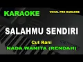 Download Lagu SALAHMU SENDIRI KARAOKE NADA WANITA/CEWEK (RENDAH) Cut Rani