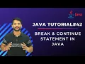 Break Continue in Java - In Hindi