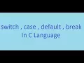 C Programming Course 15 case default break ARABIC