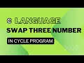 c language Swap Elements Using Call by Reference three number swap program Ai coder