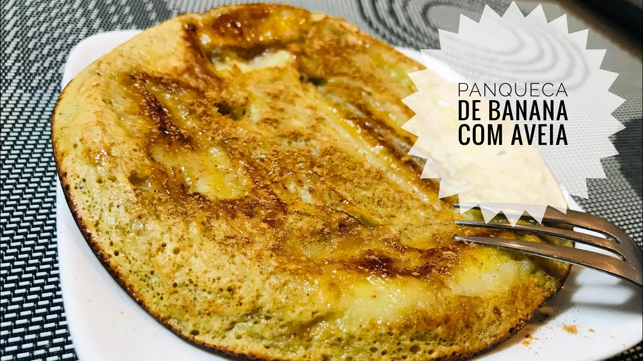 Bolo de Aveia com Banana ( Sem Farinha, Sem Açúcar e Sem Leite).