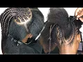 Braided Updo ponytail Tutorial nice and full on Natural hair Summertime Go To Braids