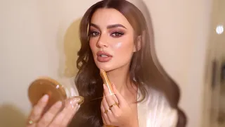 مكياج سموكي بدرجات البني والعنابي | ليان ناصر